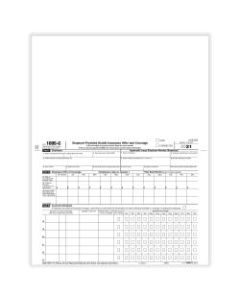 ComplyRight 1095-C Tax Forms, Employee/Employer Copy (Employer Provided Health Insurance Offer And Coverage), Laser, 8-1/2in x 11in, Pack Of 50 Forms