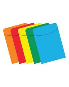 Top Notch Teacher Products Primary Pockets, 5 1/2in x 3 1/2in, Assorted Colors, Case Of 500