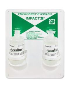 Impact Products Double Eyewash Station - 16 oz - 13in x 4in - White, Green