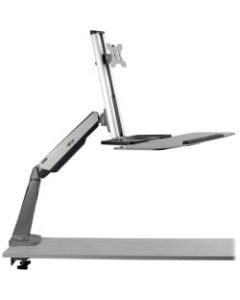 Tripp Lite WorkWise Desk-Mounted Workstation, Single Display - plastic, steel - black - screen size: 13in-32in - desktop
