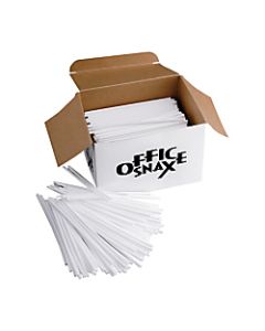 Office Snax Breakroom Stir Sticks, White, Box Of 1,000