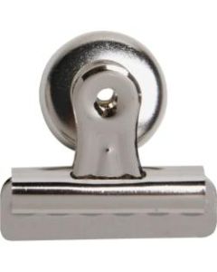Sparco Bulldog Magnetic Clip, Size 2, 2 1/4in Wide, 1/2in Capacity, Silver