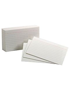 Office Depot Brand Index Cards, Ruled, 3in x 5in, White, Pack Of 300