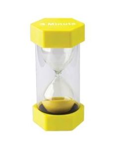 Teacher Created Resources 3-Minute Sand Timer, 6-3/8in x 3-1/4in, Yellow