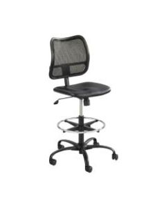Safco Vue Mesh/Vinyl Chair, Black