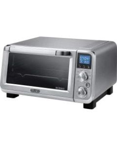 DeLonghi Livenza Digital Compact Convection Oven 0.5 Cu Ft. - EO 141150M - 1800 W - Convection, Bake, Grill, Keep Warm, Pizza, Reheat, Roast, Toast, Broil - Silver