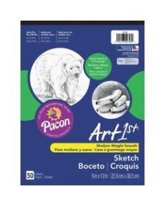 Pacon Art1st Sketch Pad, 9in x 12in, 50 Sheets