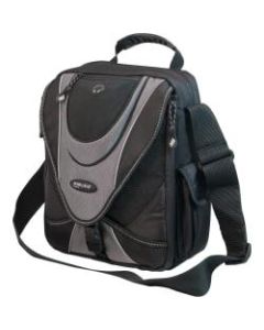 Mobile Edge 13.3in Mini Messenger Bag - Black/ Silver
