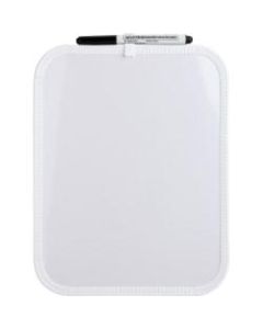 Sparco Mini Melamine Dry-Erase Whiteboard, 11in x 8 1/2in, White Finish Frame