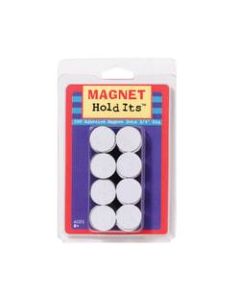 Dowling Magnets Magnet Dots, 3/4in, White, 100 Dots Per Pack, Set Of 6 Packs