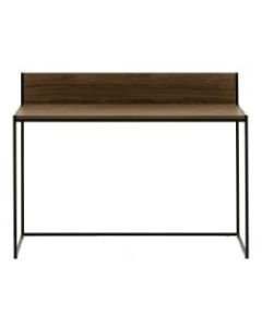 Allermuir Crate 48inW Desk, Walnut/Black