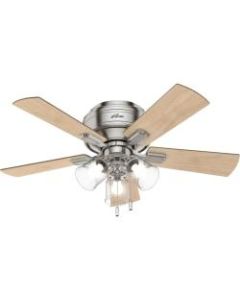 Hunter Fan Crestfield Ceiling Fan - 5 Blades - 42in Diameter - 3 Speed - Reversible Blades, Reversible Motor, Quiet - 15.1in Height