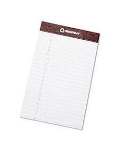 SKILCRAFT 30% Recycled Perforated Writing Pads, 5in x 8in, White, Legal Ruled, 50 Sheets, Pack Of 12 (AbilityOne 7530-01-372-3107)