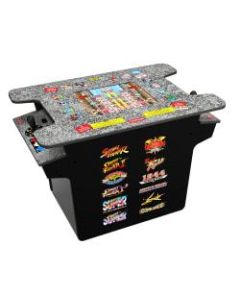 Arcade1Up Deluxe 12-In-1 Street Fighter Head-To-Head Cocktail Arcade Game Table