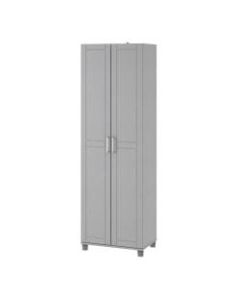Ameriwood Home Callahan 24in Utility Storage Cabinet, 5 Shelves, Gray