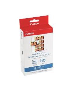 Canon KC-18IL - 0.7 in x 0.9 in print cartridge / paper kit - for SELPHY CP1000, CP1200, CP1300, CP330, CP530, CP780, CP790, CP800, CP820, CP900, CP910