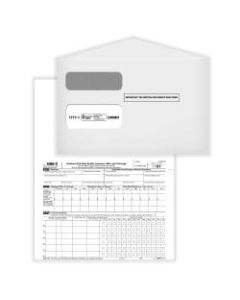 ComplyRight 1095-C Tax Forms Set, Employer-Provided Health Insurance Offer And Coverage Forms with Envelopes, Laser, 8-1/2in x 11in, Set For 300 Employees
