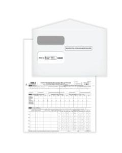 ComplyRight 1095-C Tax Forms Set, Employer-Provided Health Insurance Offer And Coverage Forms, Employee/IRS Copies With Envelopes, Laser, 8-1/2in x 11in, Pack Of 50 Forms