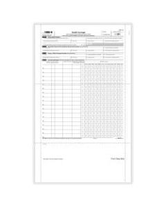 ComplyRight 1095-B Tax Forms, Health Coverage, Pressure Seal, 8-1/2in x 14in, Pack Of 500 Forms