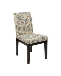 Ave Six Dakota Parsons Chair, Avignon Sky/Dark Brown