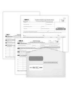 ComplyRight 1095-B Tax Forms Sets, Health Coverage Tax Forms With Envelopes, Laser, 8-1/2in x 11in, Set For 25 Employees