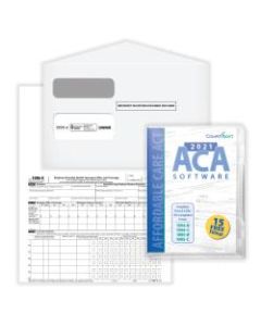 ComplyRight 1095-C Tax Forms Sets, Employer-Provided Health Insurance Offer And Coverage Forms, With Envelopes And ACA Software, Laser, 8-1/2in x 11in, Set For 50 Employees