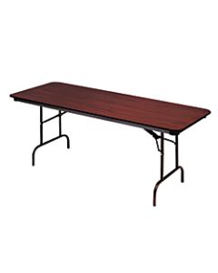 Iceberg Premium Folding Table, Rectangular, 60inW x 30inD, Mahogany/Brown