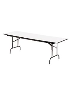 Iceberg Premium Wood Laminate Folding Table, Rectangular, 72inW x 30inD, Gray/Charcoal