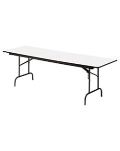 Iceberg Premium Wood Laminate Folding Table, Rectangular, 96inW x 30inD, Gray/Charcoal