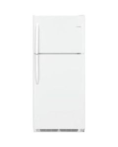 Frigidaire 20.4 Cu. Ft. Top Freezer Refrigerator - 20.30 ft³ - No-frost - Reversible - 15.30 ft³ Net Refrigerator Capacity - 5.16 ft³ Net Freezer Capacity - 120 V AC - 720 W - 430 kWh per Year - Clear, White - Textured - Glass Shelf - Freestanding