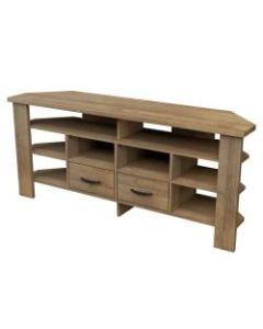 Inval America Corner TV Stand, 25-7/16inH x 15inW x 59-1/8inD, Amaretto