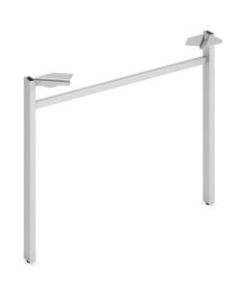 HON Mod Collection Worksurface 30inW U-leg Support - 30in - Finish: Silver