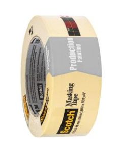 3M 2020 Masking Tape, 3in Core, 2in x 180ft, Natural, Case Of 12