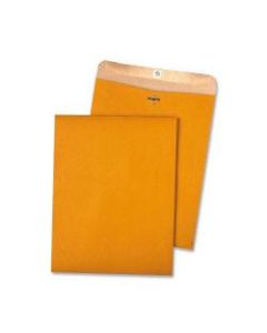 Quality Park Clasp Envelopes, 9in x 12in, 100% Recycled, Kraft, Pack Of 100