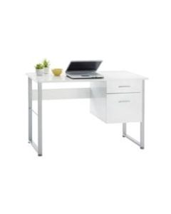 Realspace Halton 48inW Computer Desk, White