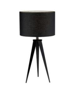 Adesso Director Table Lamp, 26-1/4inH, Black