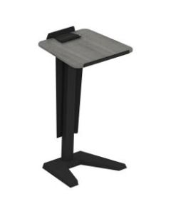 Lorell Impromptu Lectern With Modesty Panel, 45inH, Weathered Charcoal