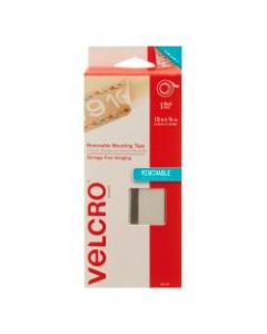 VELCRO Brand Removable Mounting Tape, 0.75in x 15ft, White