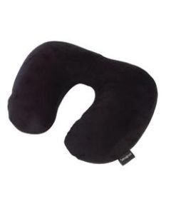 Samsonite Travel Pillow, Fleece Microbead, 12inH x 10inW x 4inD, Black
