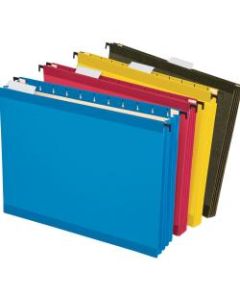 Pendaflex SureHook Hanging Pockets, 3 1/2in Expansion, 8 1/2in x 11in, Assorted Colors, Pack Of 4 Pockets