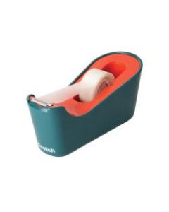 Scotch Desktop Tape Dispenser - 1in Core - Non-skid Base, Weighted Base - Sea Green - 1 Each