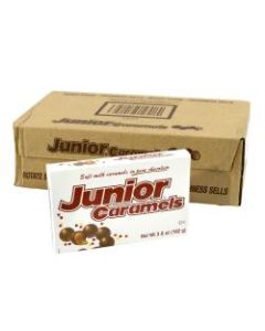 Junior Mints Caramels Theater Box, 3.6 Oz, Pack Of 12 Boxes