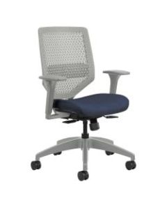 HON Solve Fabric Mid-Back Task Chair, Midnight/Titanium