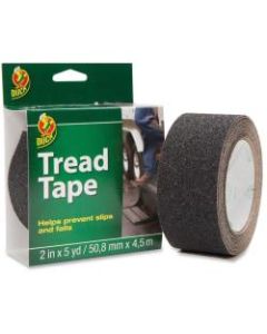 Duck Brand Tread Tape - 15 ft Length x 15 ft Width - Adhesive Backing - 1 Roll - Black