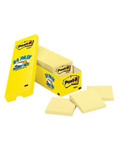 Post-it Notes, 3in x 3in, Canary Yellow, Pack Of 24 Pads