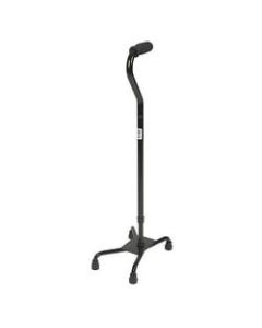 Medline Quad Canes, Large Base, Aluminum, Case Of 2