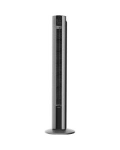 Lasko Space-Saving Performance Tower Fan & Remote - 3 Speed - Oscillating, Timer, Night Mode - 42.5in Height x 12.5in Width - Plastic Base - Gray