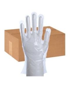Packaging Dynamics Poly Gloves, Large, 100 Pairs Per Box, Case Of 10 Boxes