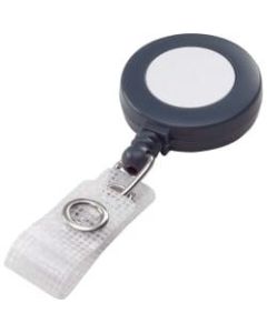 Swingline GBC Retractable Badge Reel - Plastic, Nylon - 25 / Box - Gray