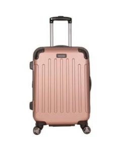 Kenneth Cole Reaction R-Tech Expandable Rolling Carry-On, 23 1/2inH x 17inW x 12inD, Rose Gold